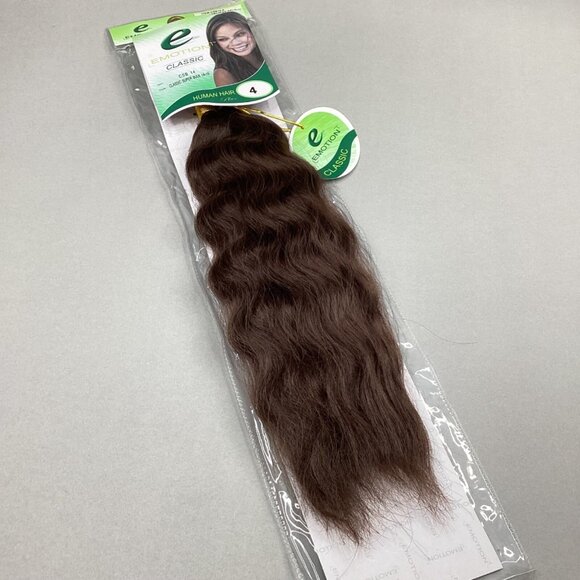 Unbranded Other - 14” Dark Brown #4 Super Wave Bulk Micro Braiding Blend Hair